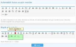 Foro 2 1 Editör buton yöneticisi özellikleri kullanımı - özellestirme.webp