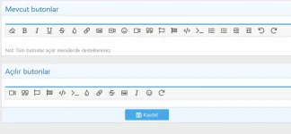 XenForo 2 1 Editör buton yöneticisi özellikleri kullanımı - açılır menü ornek.webp